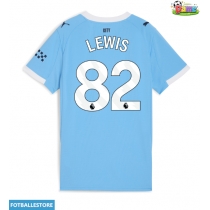 Manchester City Rico Lewis #82 Hjemmedrakt Dame 2025-26 Kortermet